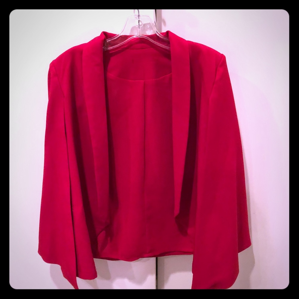Red cape blazer perfect condition
